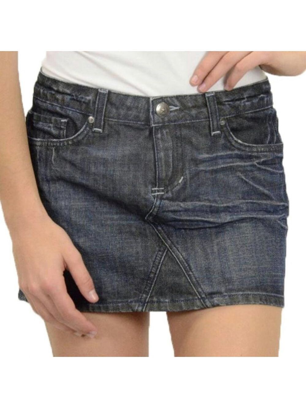 People's Liberation Star Pocket Denim Mini Skirt